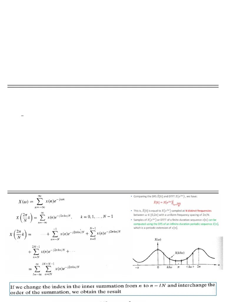 DFT Notes (1) | PDF | Discrete Fourier Transform | Signal Processing