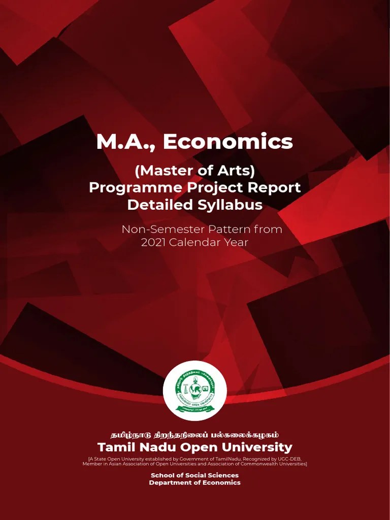 MA Economics | PDF | Macroeconomics | Economics