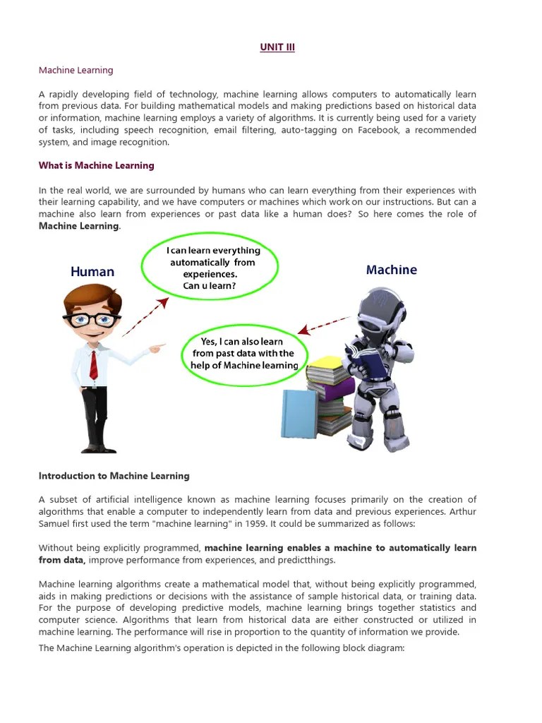 UNIT 3__ML | PDF | Machine Learning | Statistical Classification