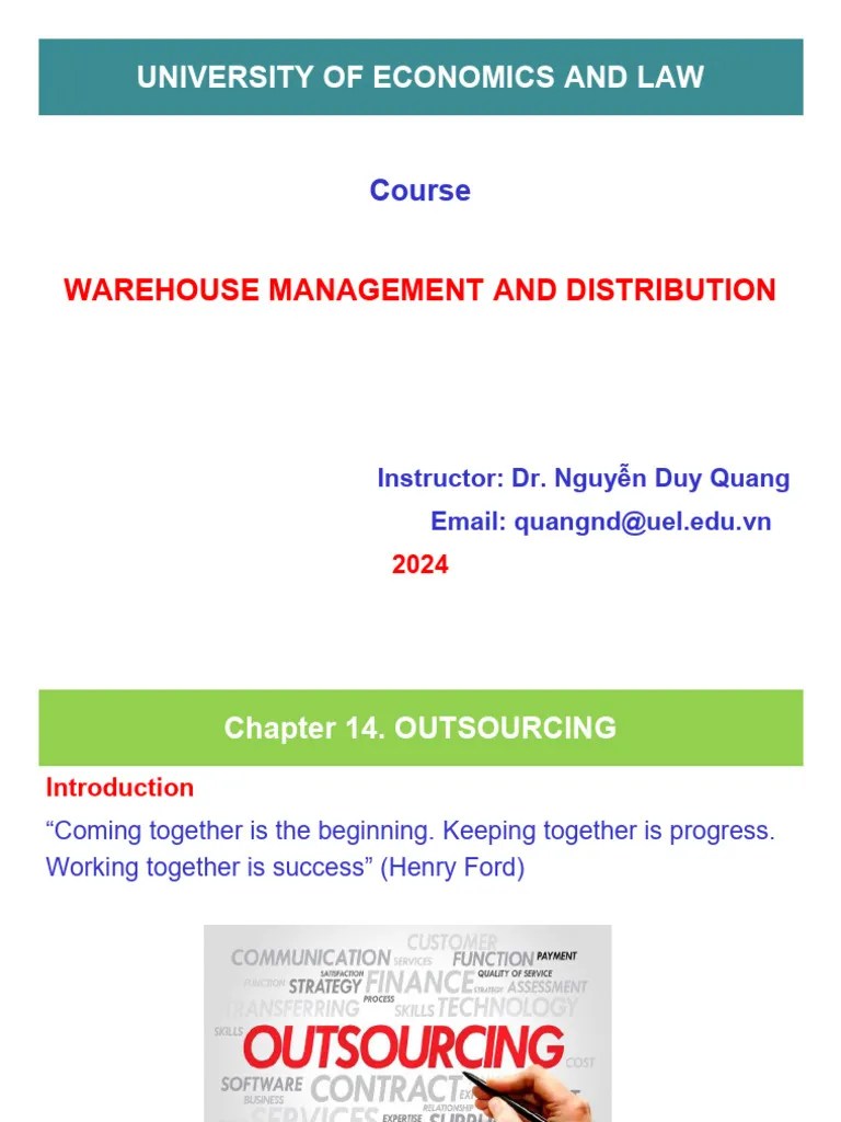 Chapter 14. Outsourcing | PDF | Outsourcing | Warehouse