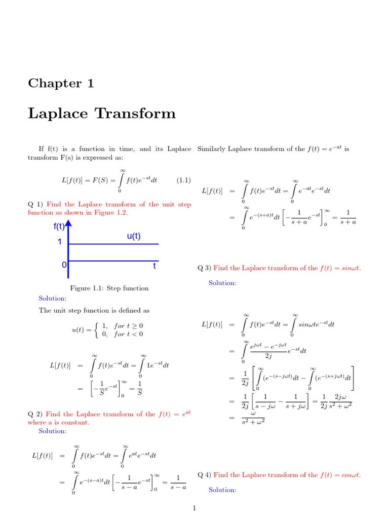 Laplace Transform | PDF | Applied Mathematics | Mathematical Relations