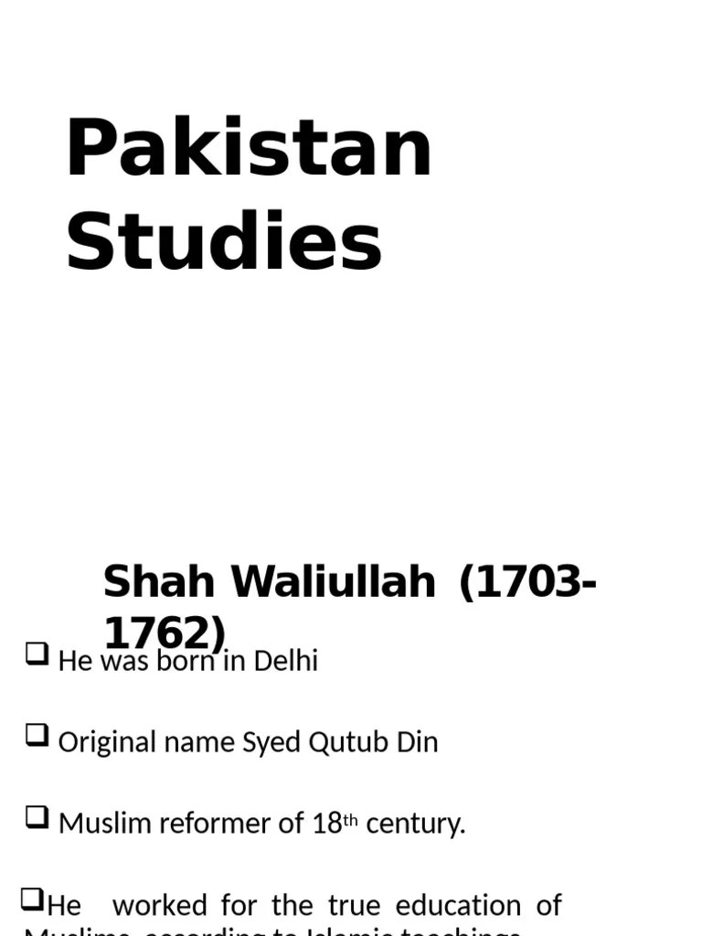 Pakistan Studies | PDF | All India Muslim League | British Raj