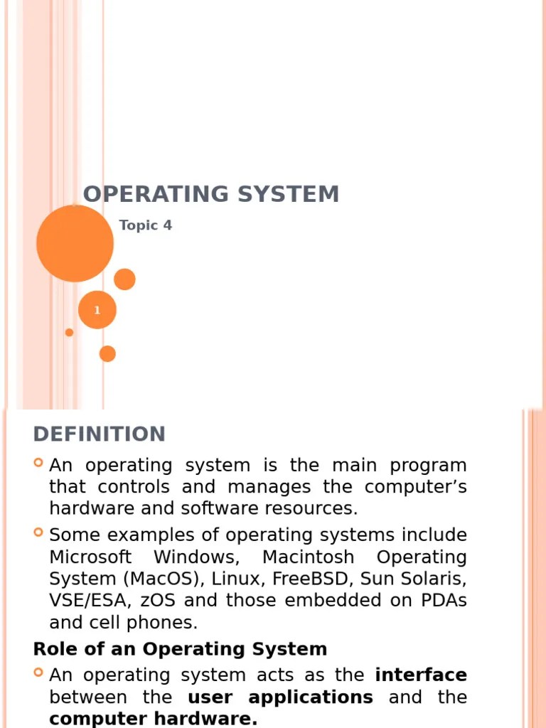 Lecture 4 | PDF | Operating System | Graphical User Interfaces