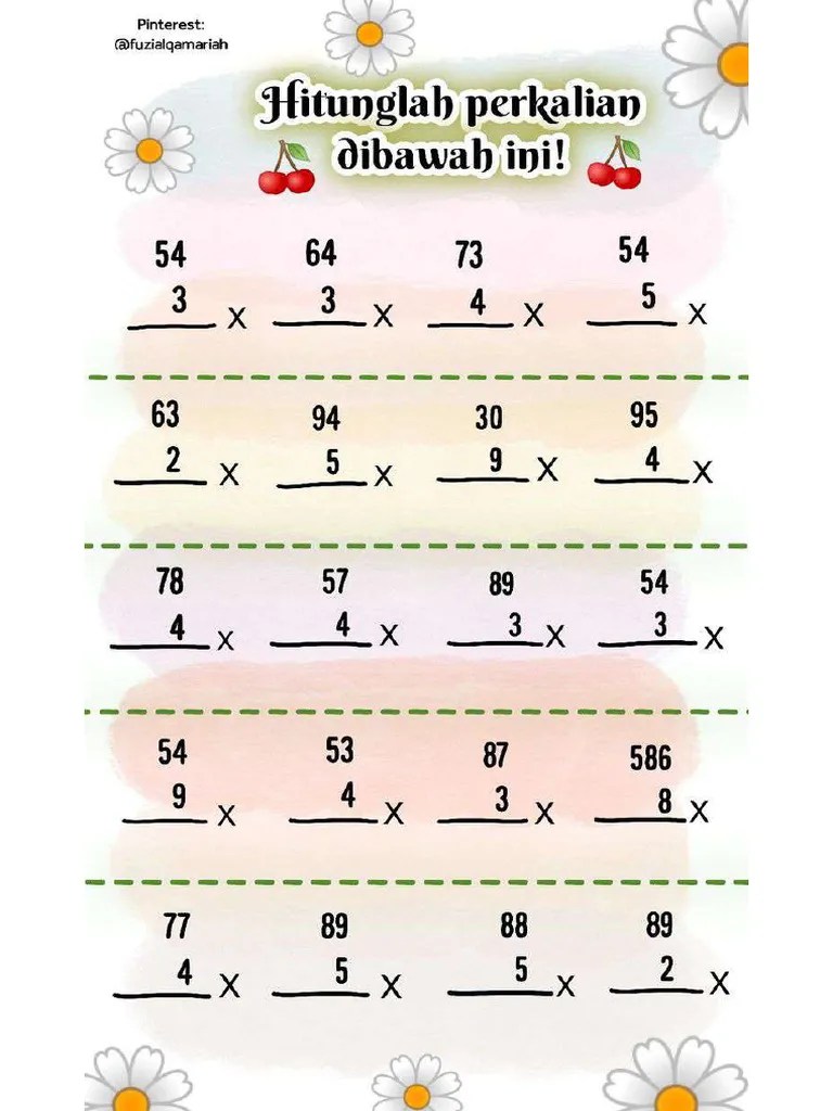 LKPD Perkalian Kelas 3 | PDF