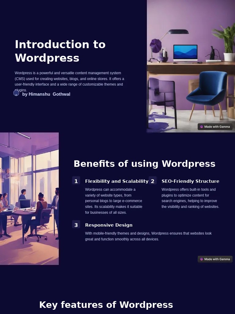 Introduction To Wordpress | PDF | Word Press | Search Engine Optimization