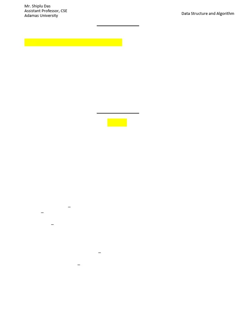 Data Structure Assignment-CSE | PDF | Algorithms And Data Structures ...