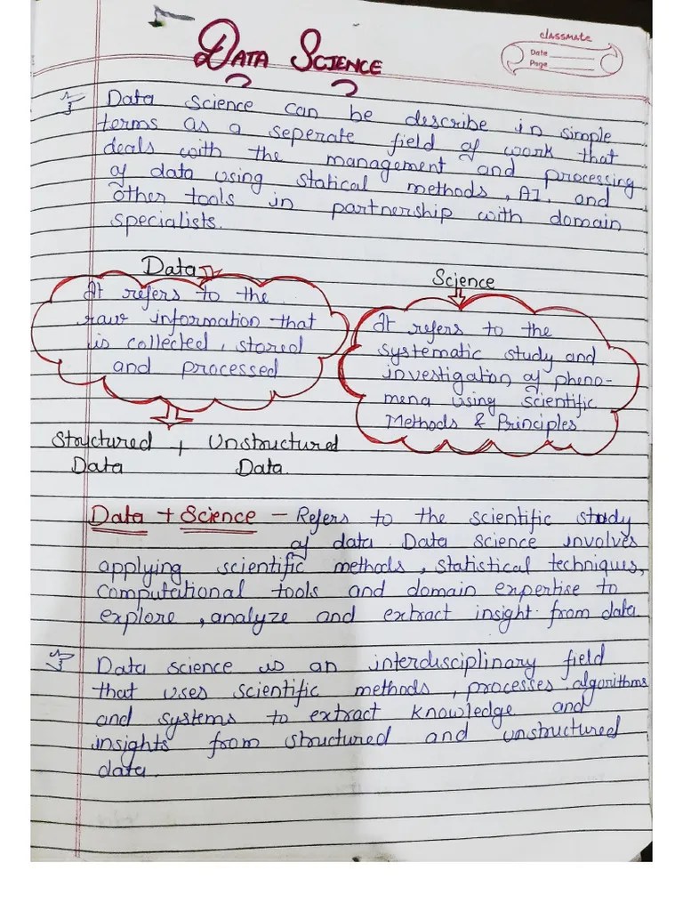 Data Science Unit - 1 | PDF