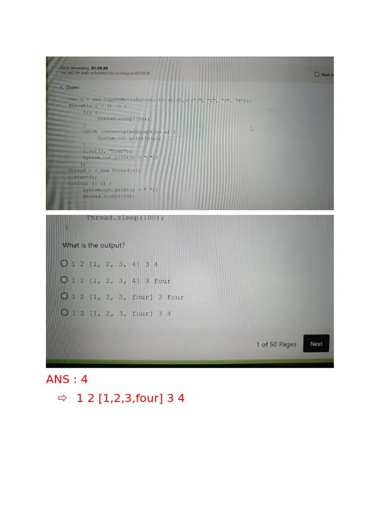 JAVA Oracle Exam | PDF