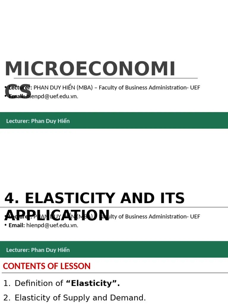 Chapter 4 - Elasticity And Its Application | PDF | Demand | Elasticity ...