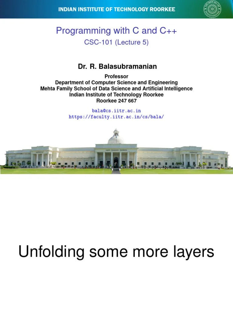 Lect05_CSC101 | PDF | Data Type | Integer (Computer Science)