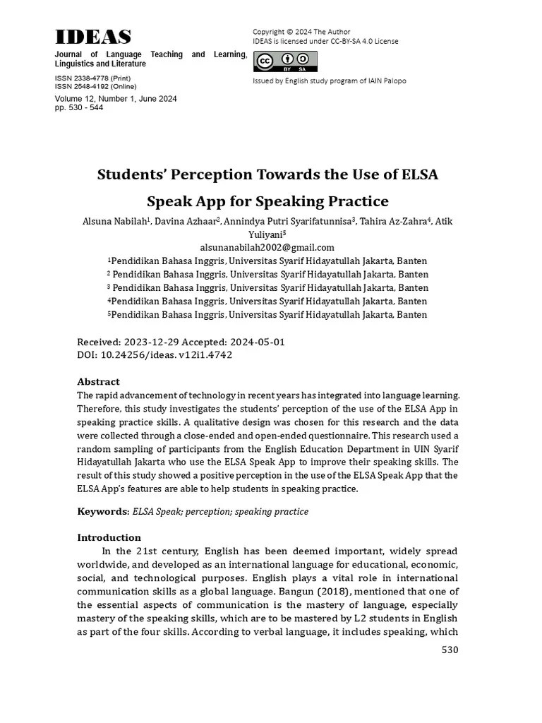 Speaking With Elsa | PDF | Cognition | Human Communication