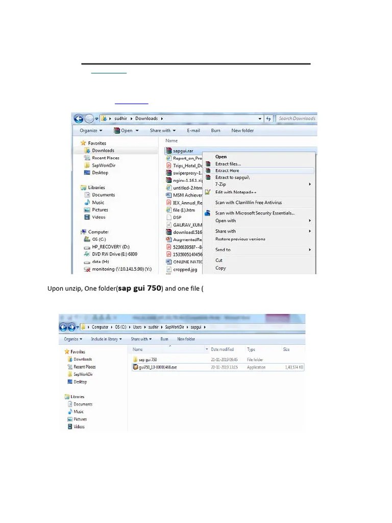 How To Install SAP GUI 750 | PDF