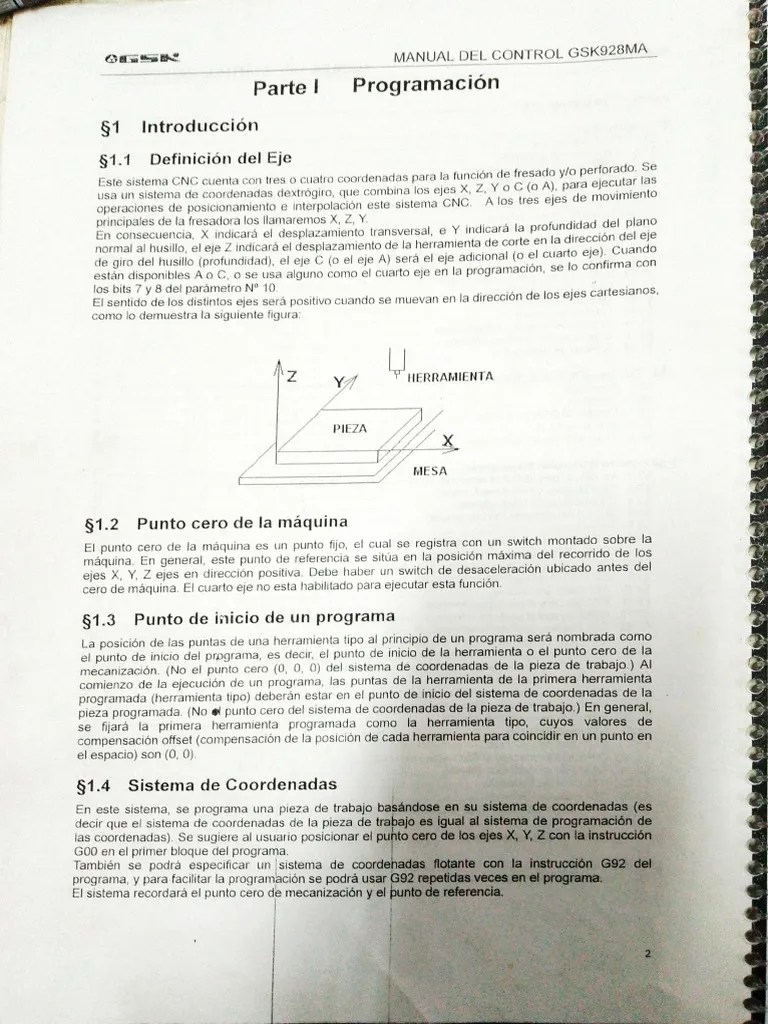 Manual Fresadora CNC | PDF