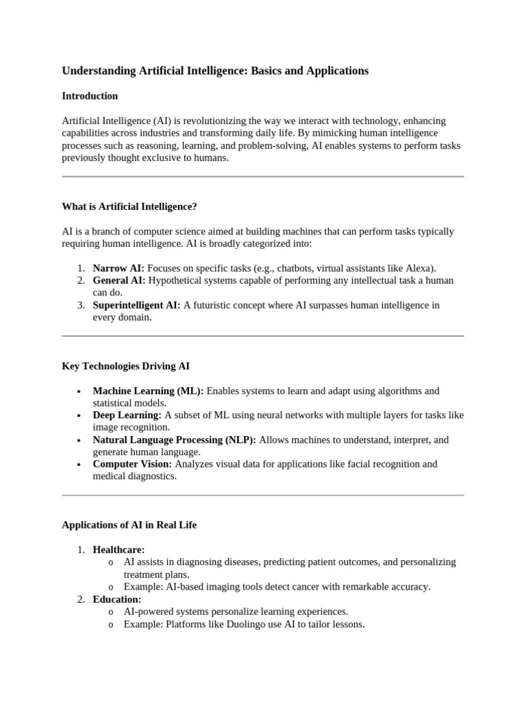Understanding Artificial Intelligence | PDF | Artificial Intelligence ...