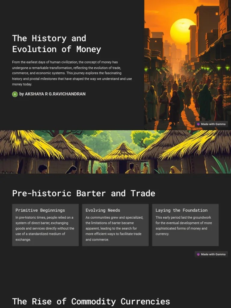 The-History-and-Evolution-of-Money | PDF | Money | Currency