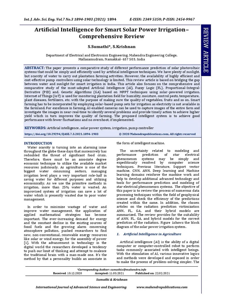 Artificial_Intelligence_for_Smart_Solar | PDF | Photovoltaics ...