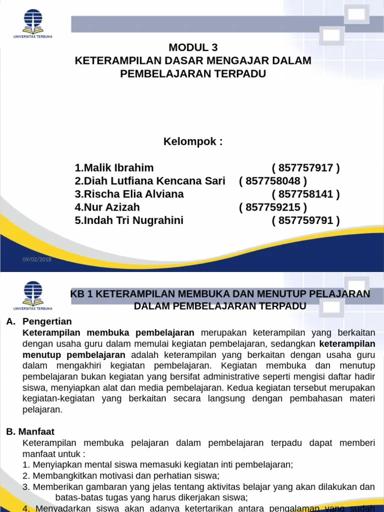 Modul 3 Pdgk4205 Pembelajaran Terpadu Di Sd Pdf - Landscape Illustration Collection - Desktop Quality