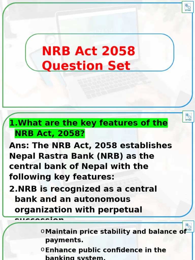 NRB Act Q And N | PDF | Banking | Economies