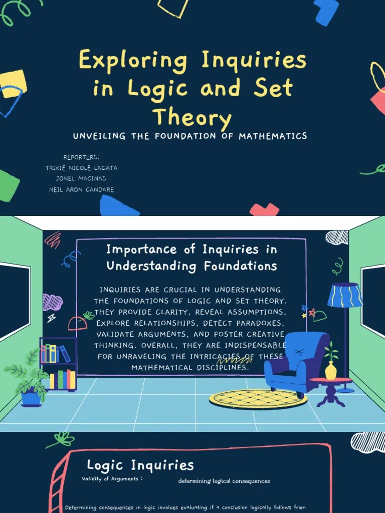 Inquiries Logic And Set Theory | PDF | Set (Mathematics) | Axiom