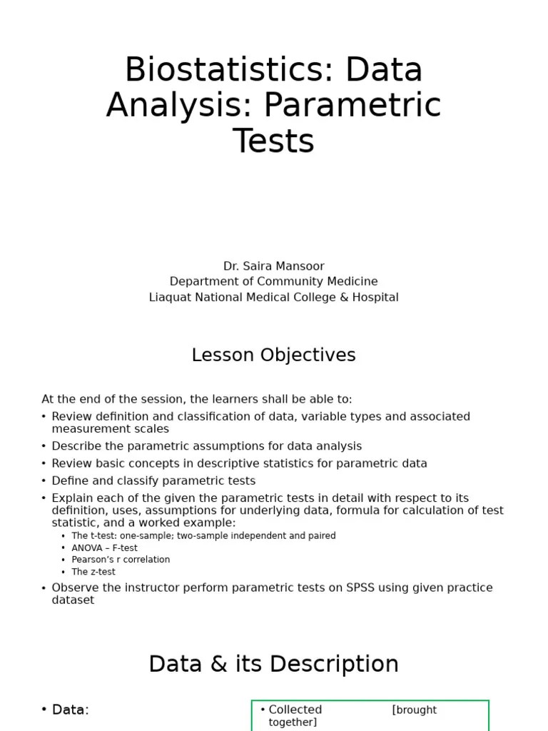 Parametric Tests | PDF | F Test | Statistical Hypothesis Testing