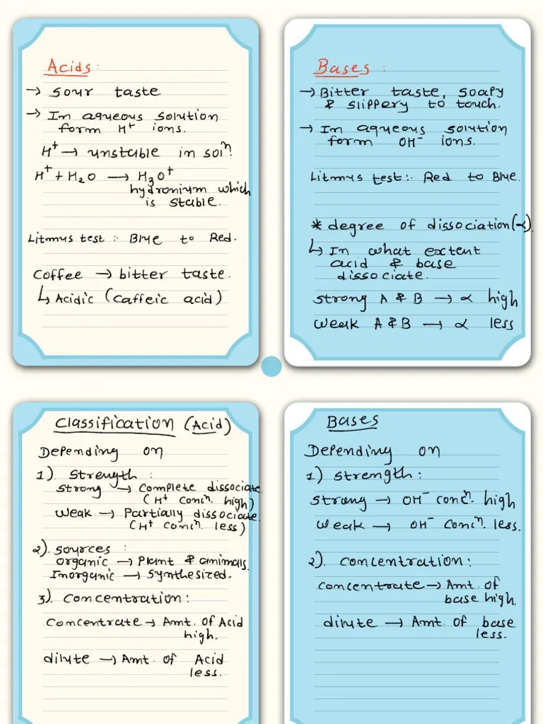 Acid , Base And Salt | PDF