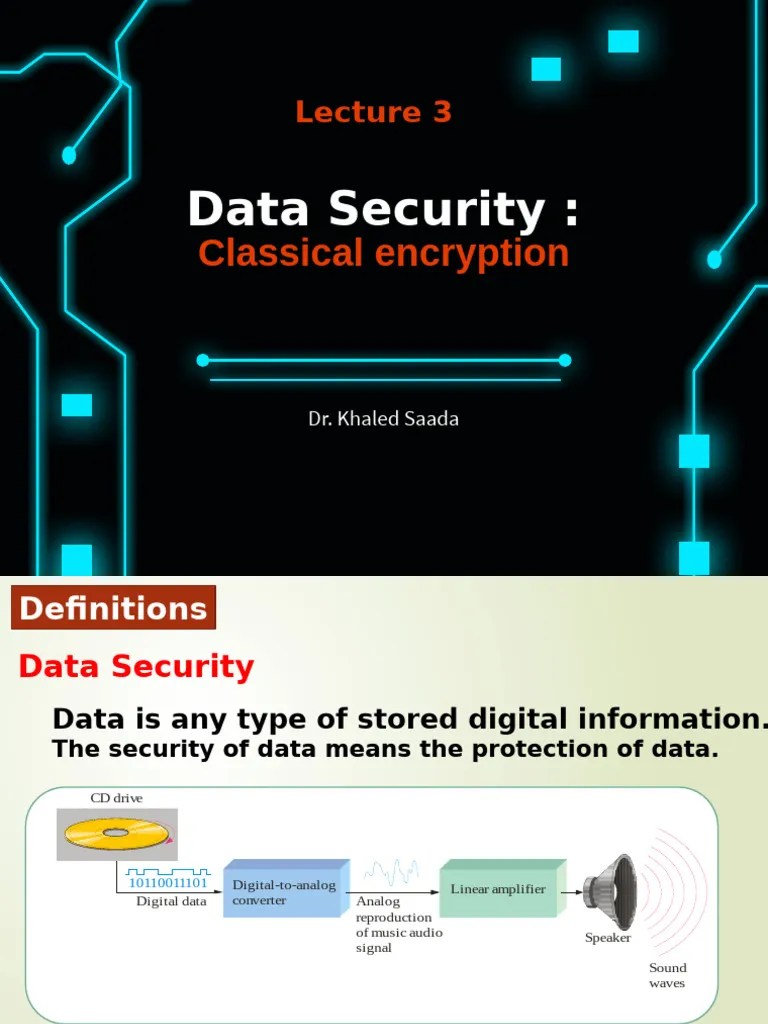 LEC 3 | PDF | Cipher | Cryptography