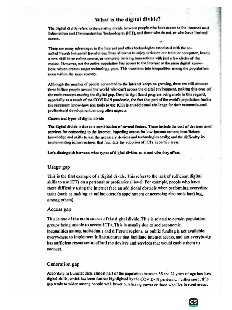 Digital Divide | PDF