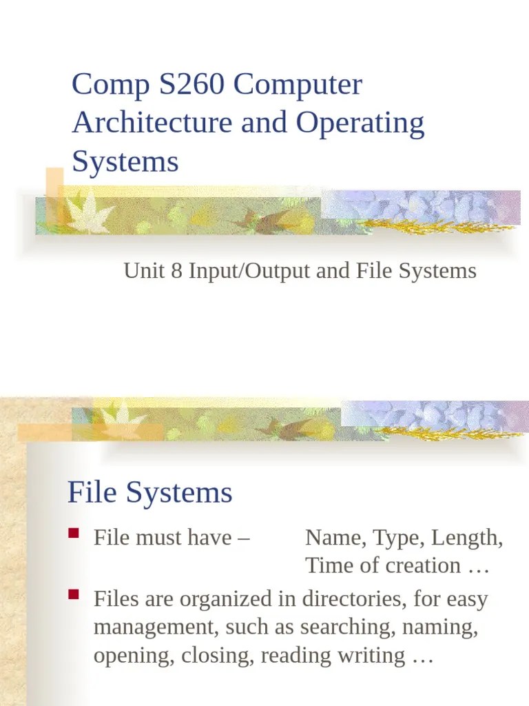 Unit8 | PDF | Computer File | File System