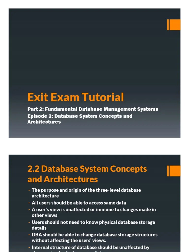 Chapter 2 - Database System Concepts And Architectures | PDF ...