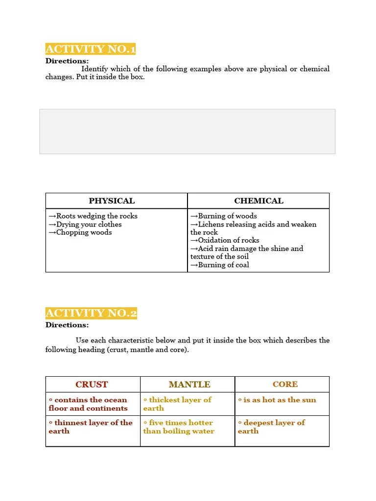 Activity No.1 Science | PDF