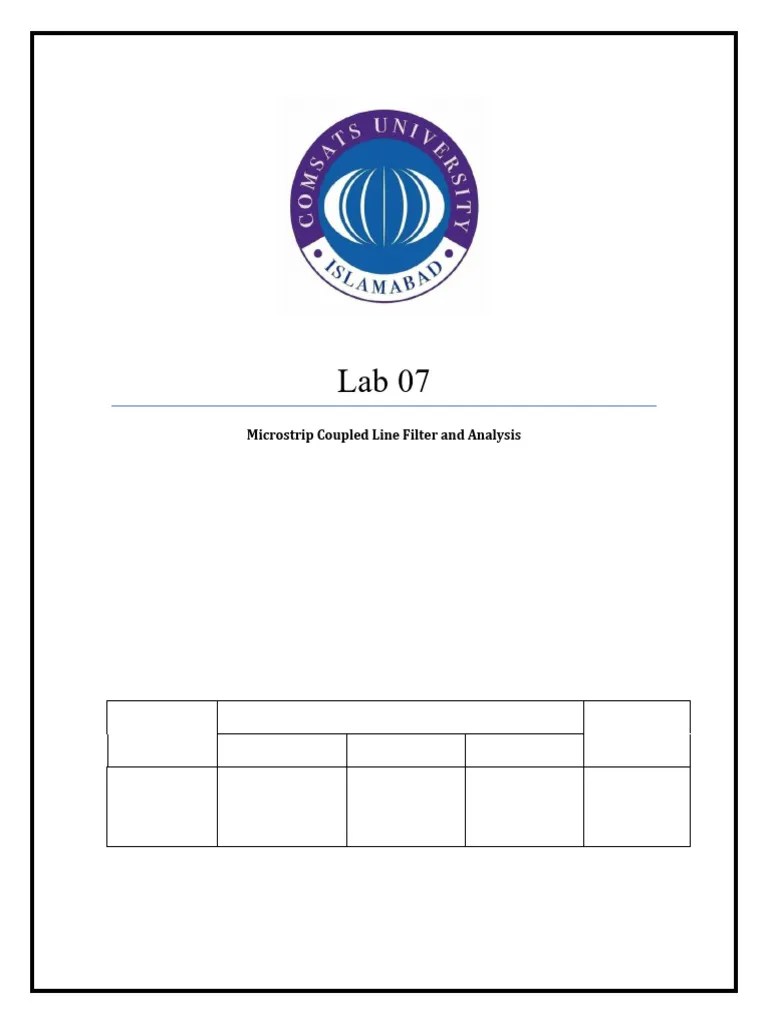 Lab7 | PDF | Transmission Line | Electrical Engineering