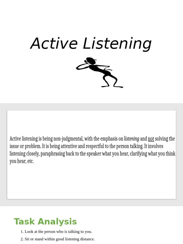 Active Listening School | PDF | Human Communication