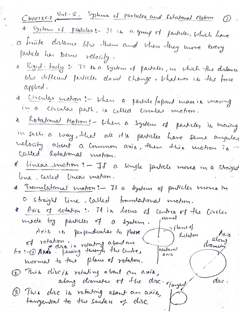XI Ch Rotational Motion | PDF