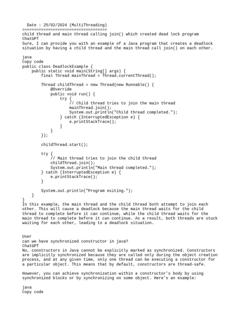 Multithreading | PDF | Class (Computer Programming) | Programming