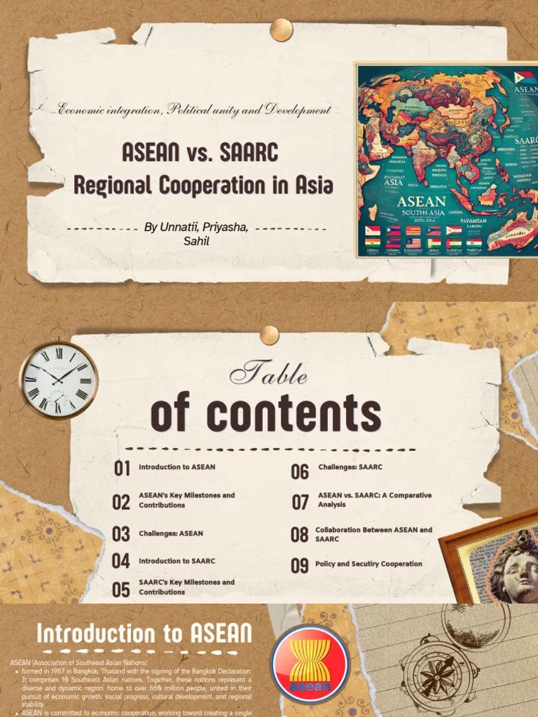 ASEAN Vs. SAARC Regional Cooperation In Asia | PDF | Asean Free Trade ...