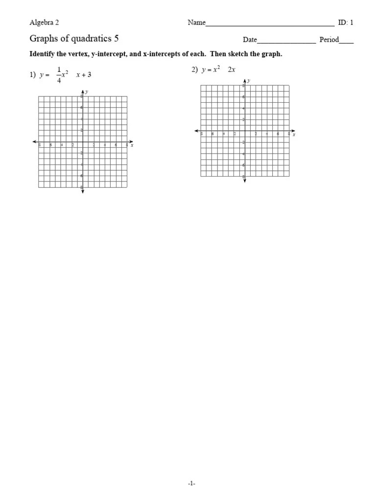 Graphs_of_quadratics_5 | PDF | Graph Theory | Combinatorics