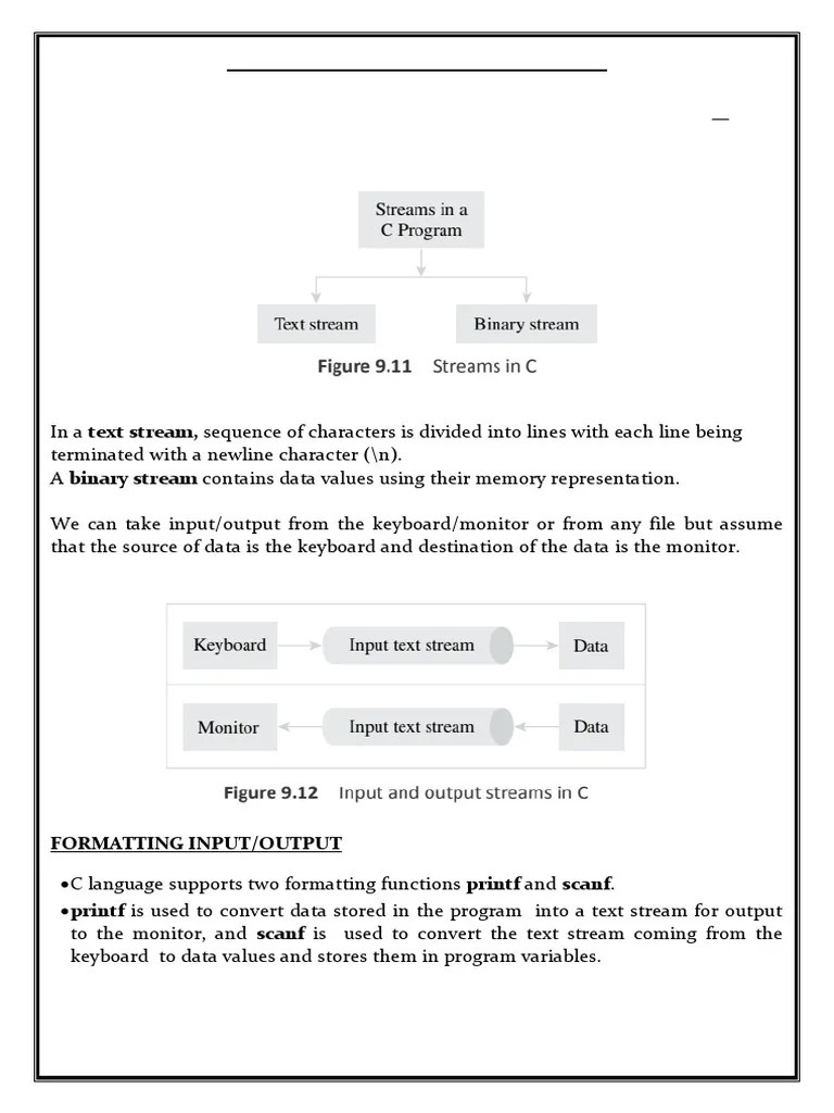 Input And Output Statements In C | PDF | Integer (Computer Science ...