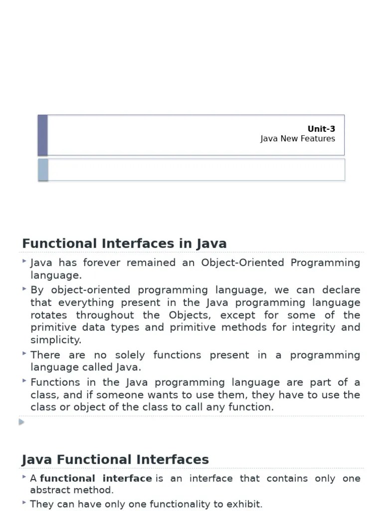 UNIT3 PART1 | PDF | Anonymous Function | Method (Computer Programming)