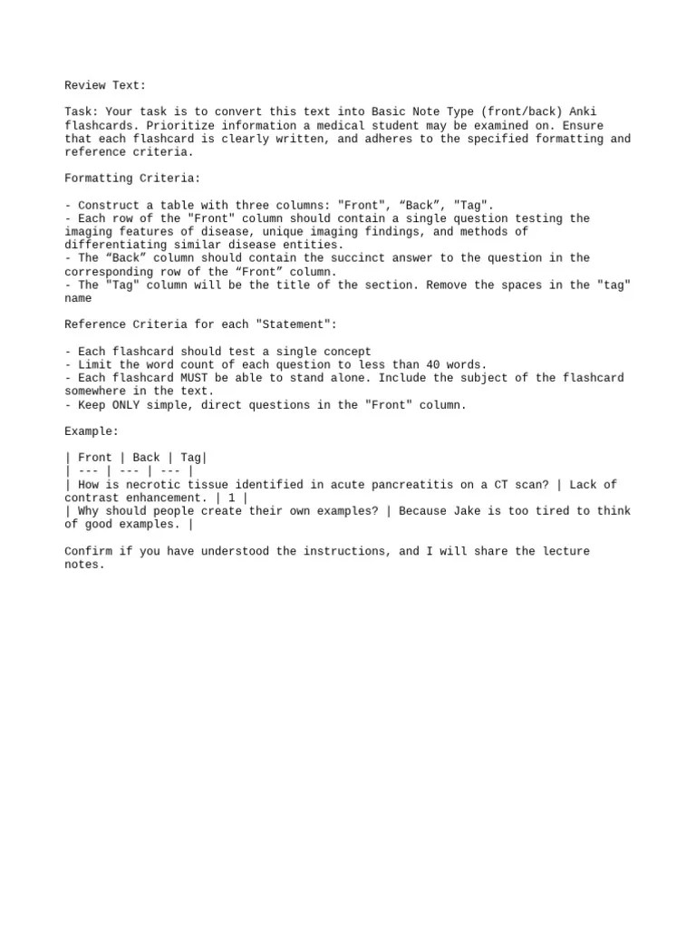 A-GPT Prompt 0 - Framework | PDF