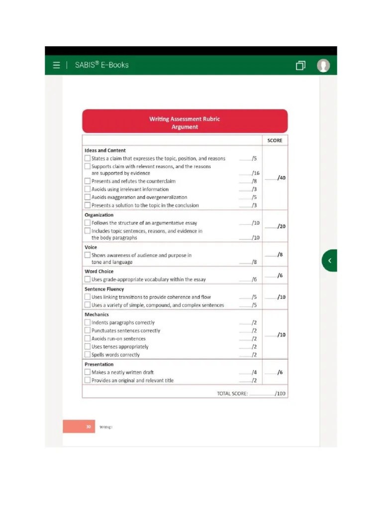 Argumentative Essay Rubric | PDF