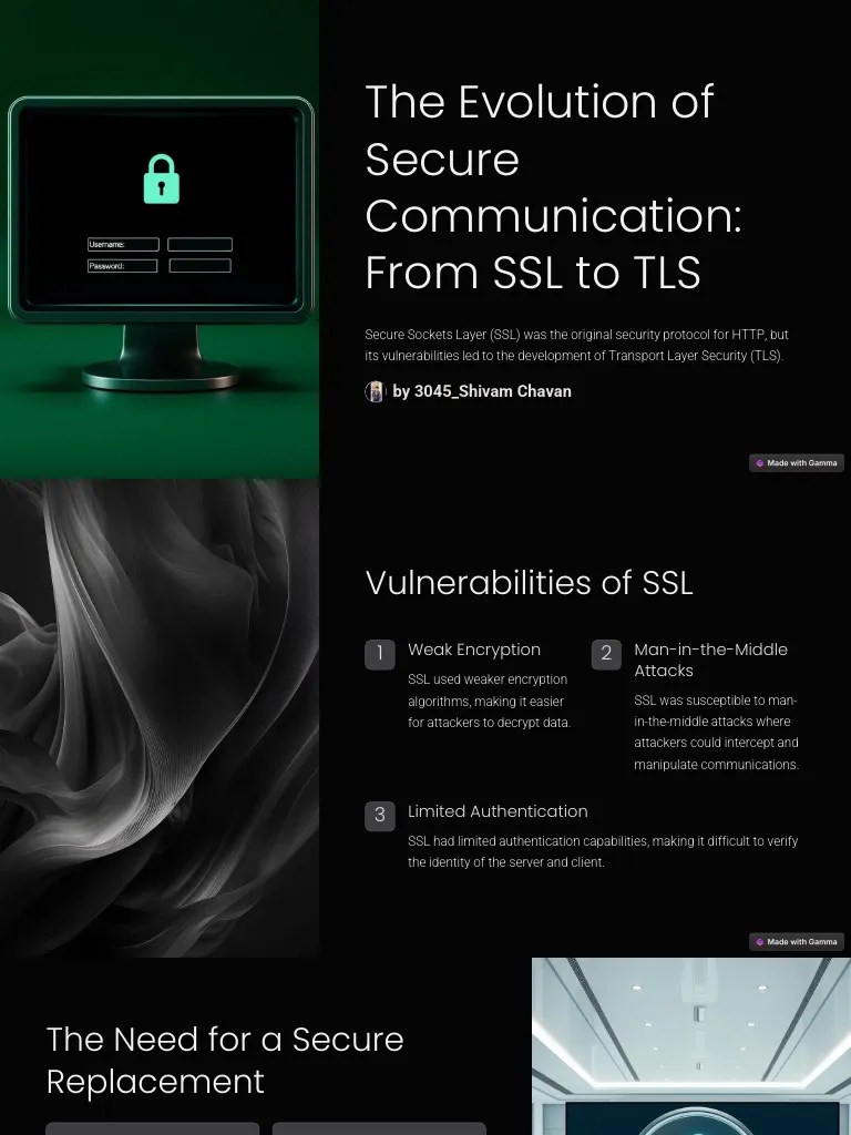The Evolution Of Secure Communication From SSL To TLS | PDF | Transport Layer Security | Public ...