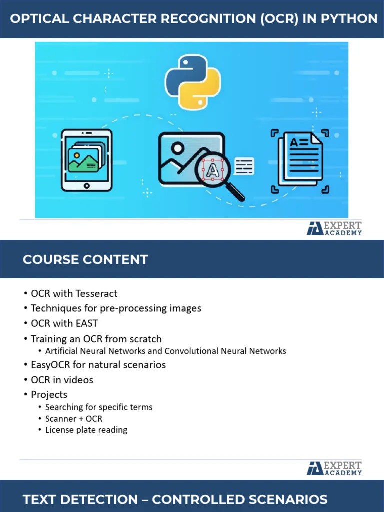 Optical Character Recognition (OCR) In Python | PDF | Optical Character ...