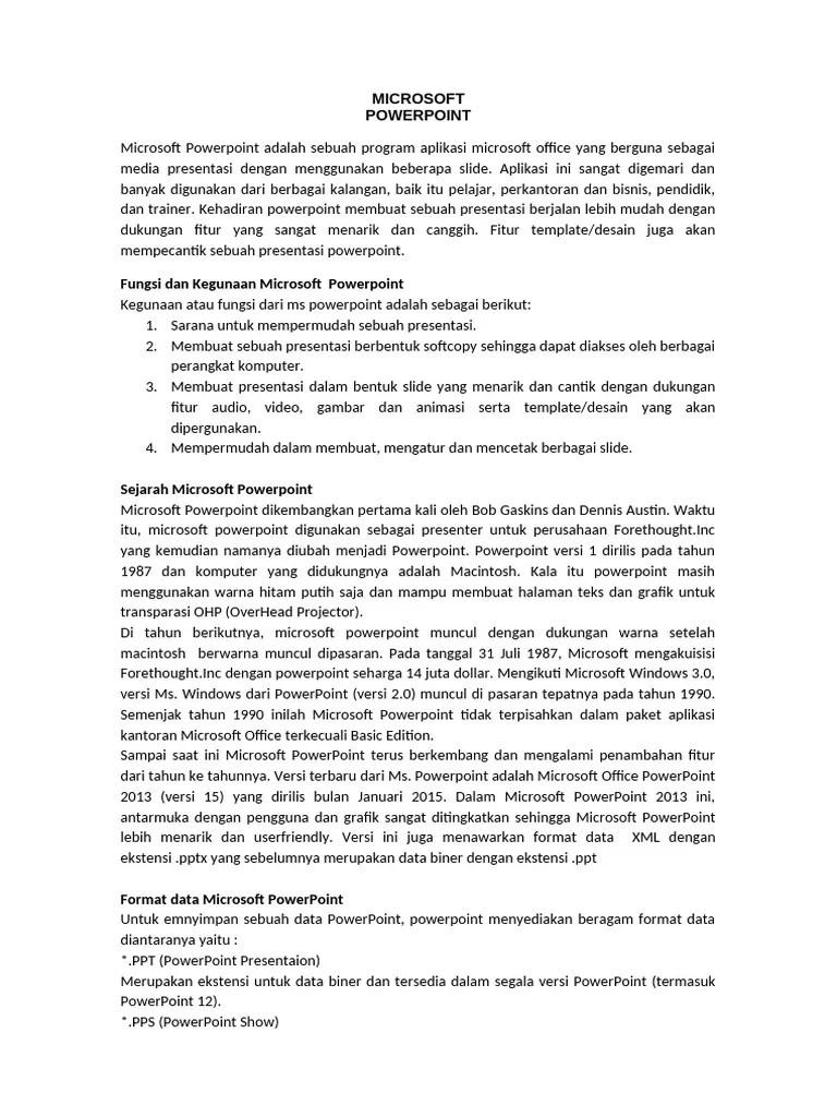 MICROSOFT POWERPOINT | PDF