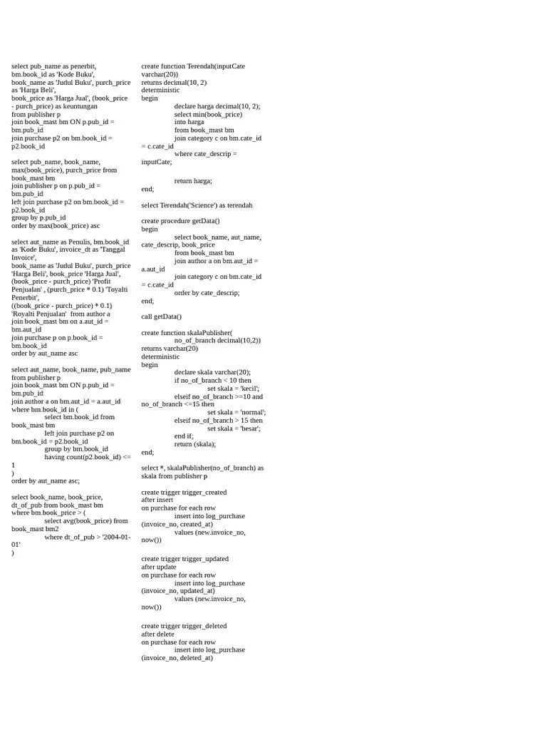 Cheat Sheet | PDF | Databases | Data Management Software
