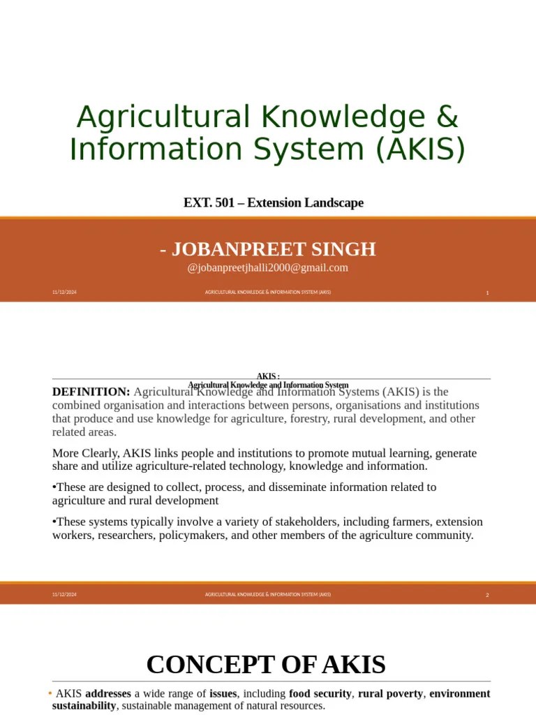 Agricultural Knowledge Systems | PDF | Agriculture | Innovation