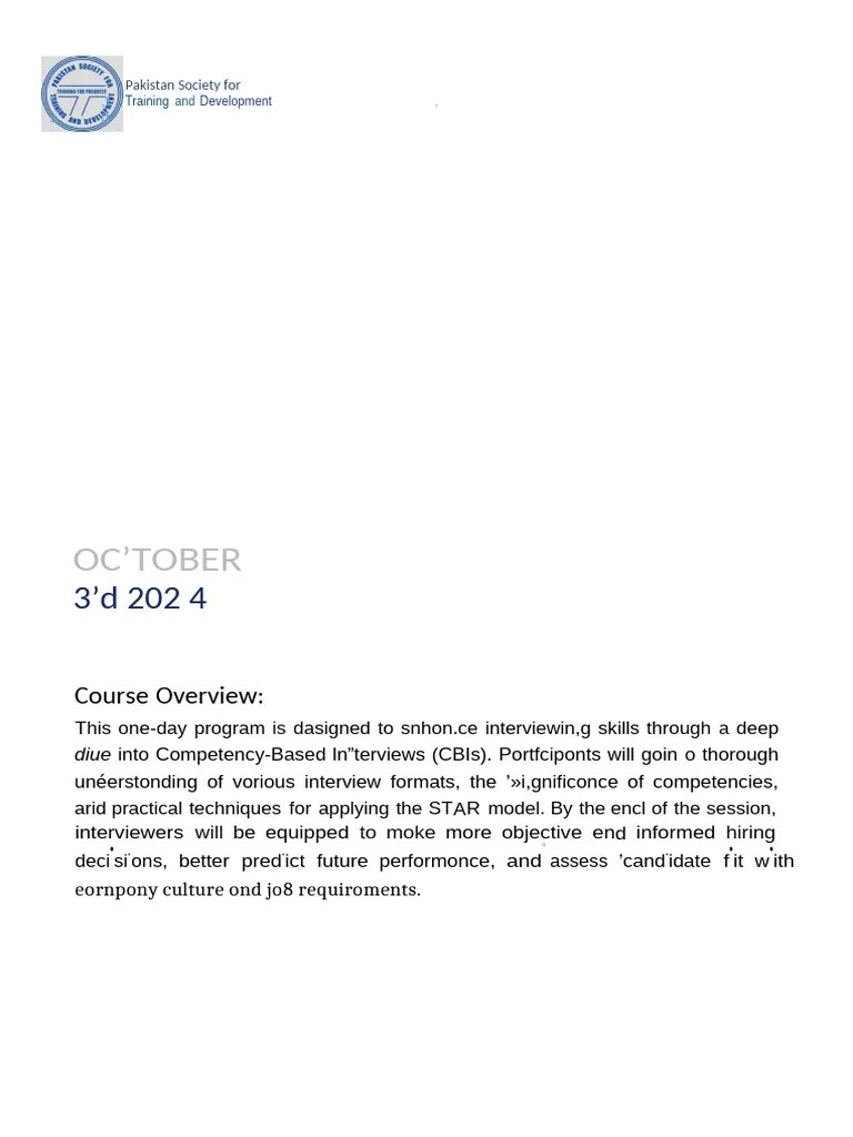 Behavioral Competency Based Interview Skills | PDF | Consultant | Business