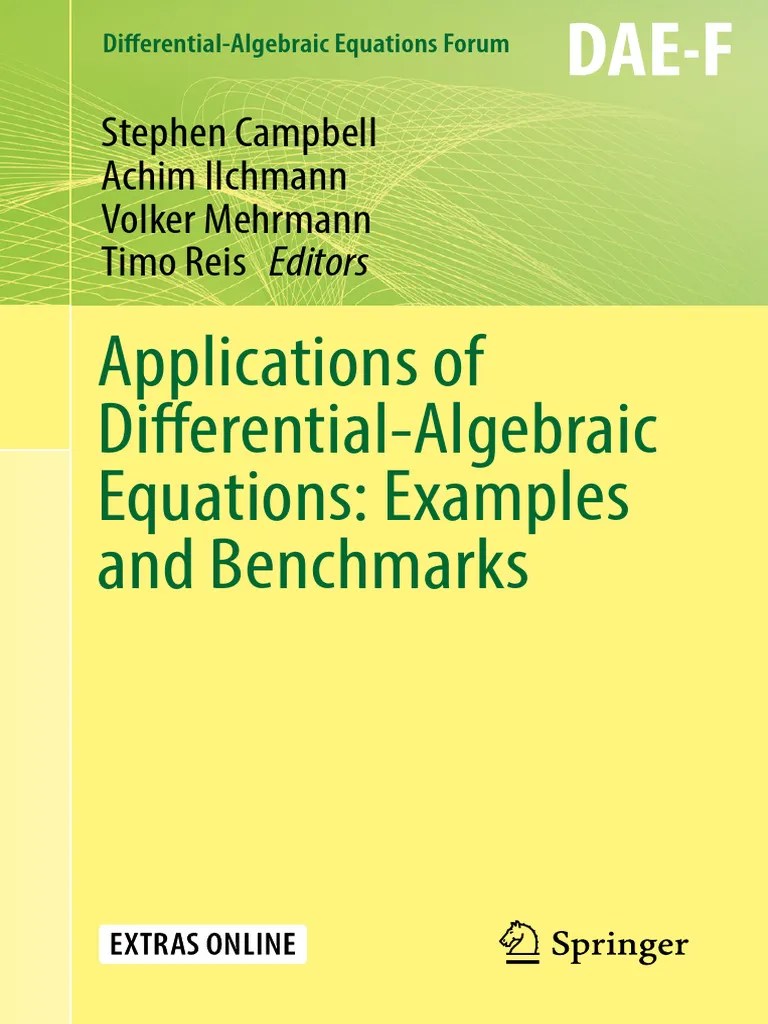 Applications Of Differential-Algebraic Equations_ Examples And Benchmarks | PDF | Nonlinear ...