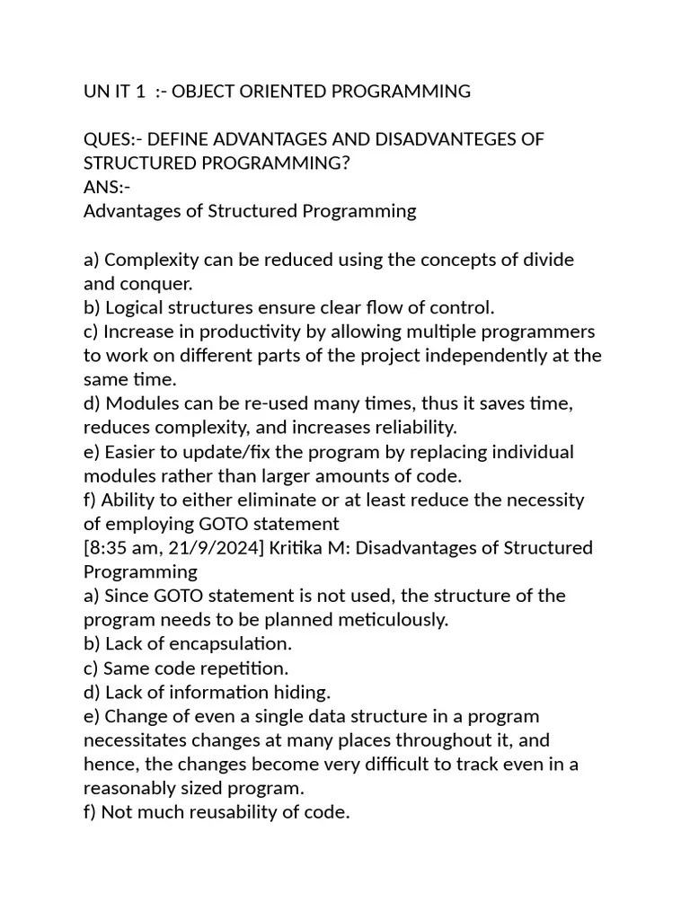 OOPS | PDF | Class (Computer Programming) | Object Oriented Programming