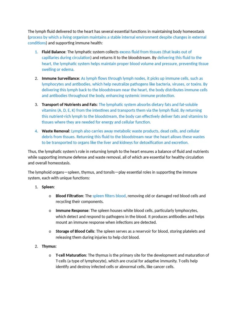 Lymphatic System | PDF | Lymphatic System | Immune System