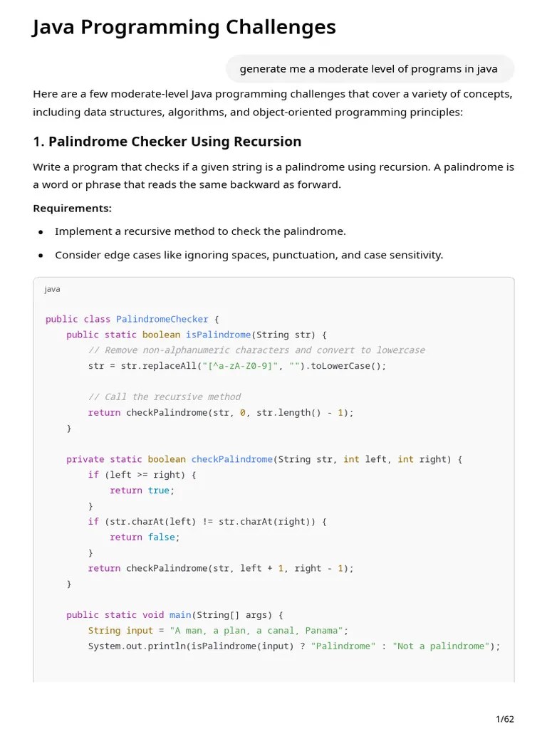 Java Programming Challenges | PDF | Integer (Computer Science) | Fahrenheit